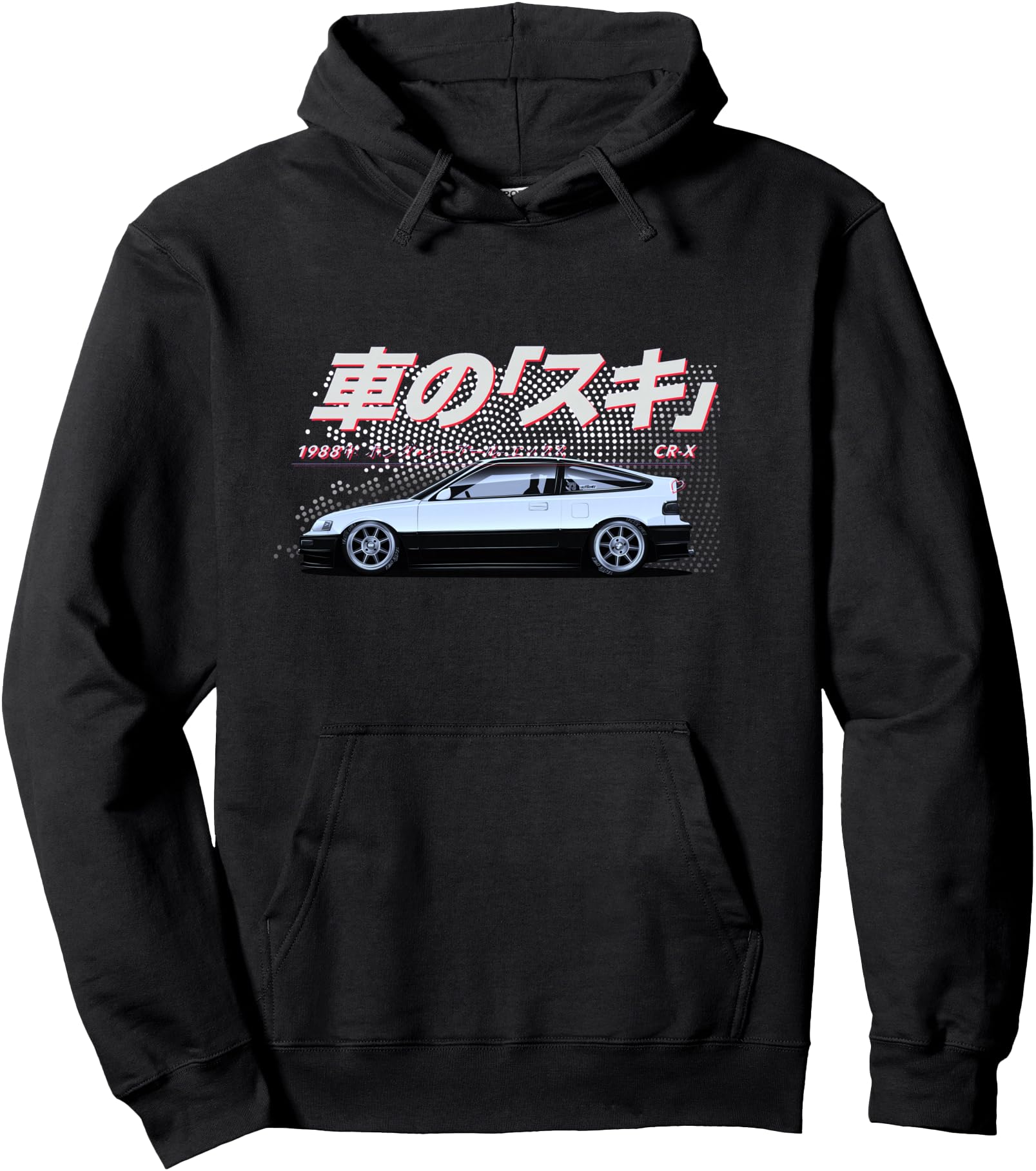 Cr X Jdm Japanese Sports Car 80S Hoodie - Novelty Apparel Men Women - T-Shirt, Sweatshirt, Hoodie