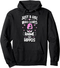 Exclusive Anime And Hippos Just Who T-Shirt - Novelty Apparel for Adults - T-Shirt, Sweatshirt, Hoodie