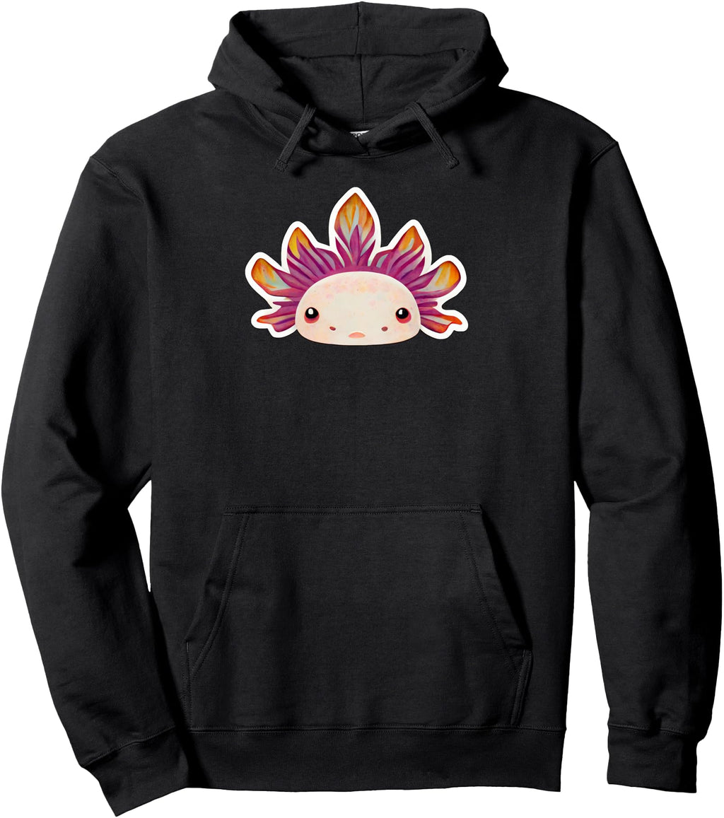 Handcrafted Kawaii Axolotl Anime Artist Hoodie - Novelty Apparel Unisex - T-Shirt, Sweatshirt, Hoodie