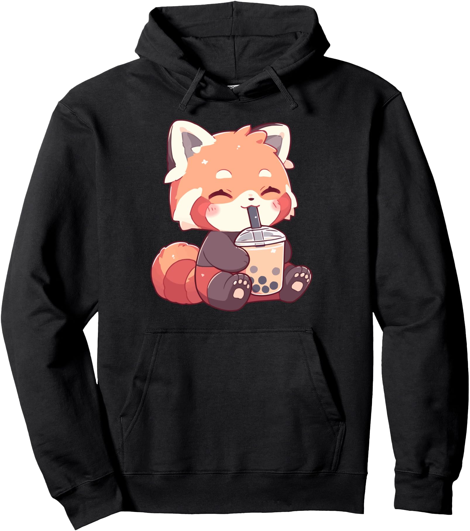 Exclusive Neko Red Panda Boba Sweatshirt - Fun Novelty Design for Adults - T-Shirt, Sweatshirt, Hoodie