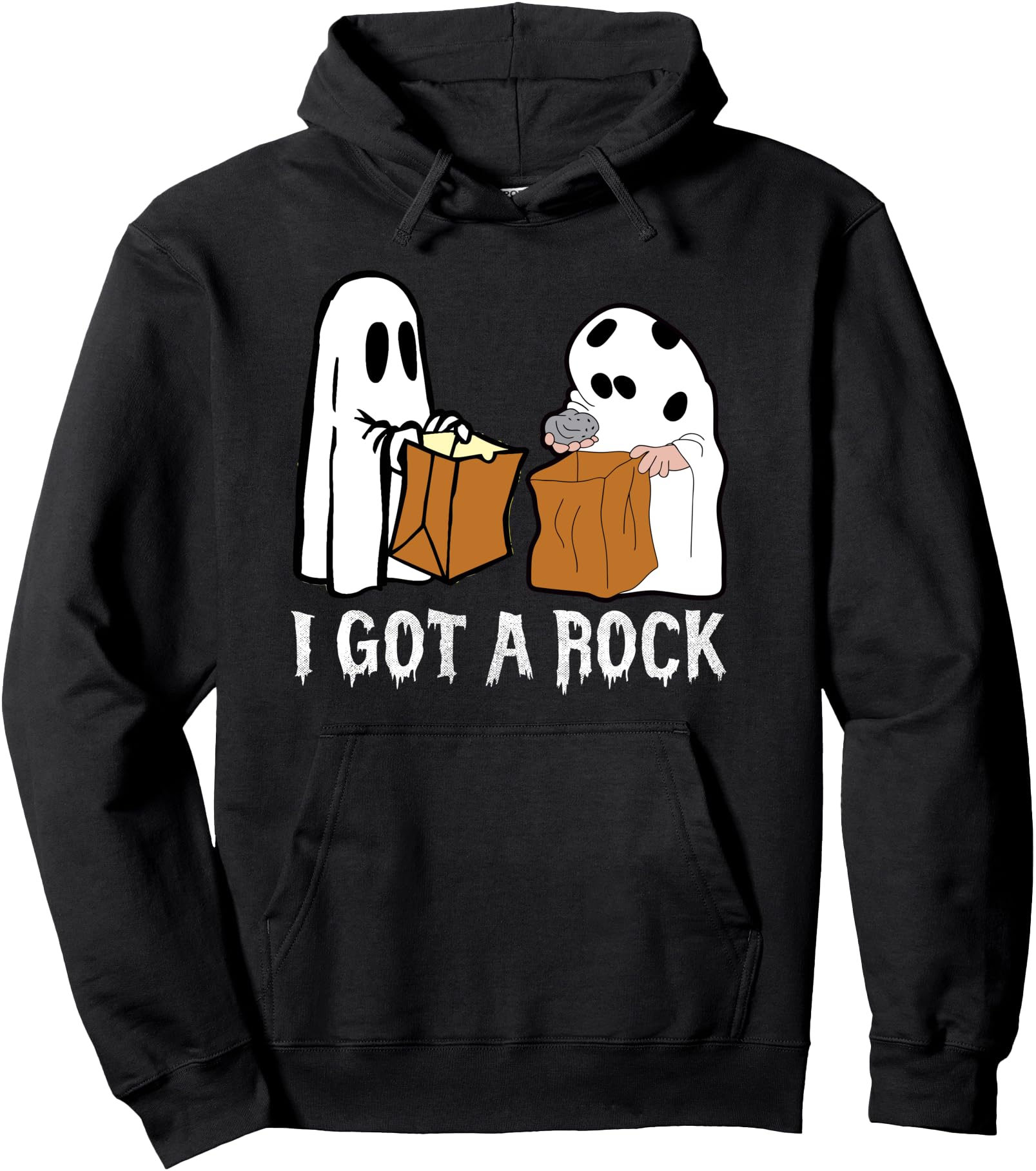 Original Boo Ghost Scary I Got Rock T-Shirt - Custom Art Print Unisex - T-Shirt, Sweatshirt, Hoodie