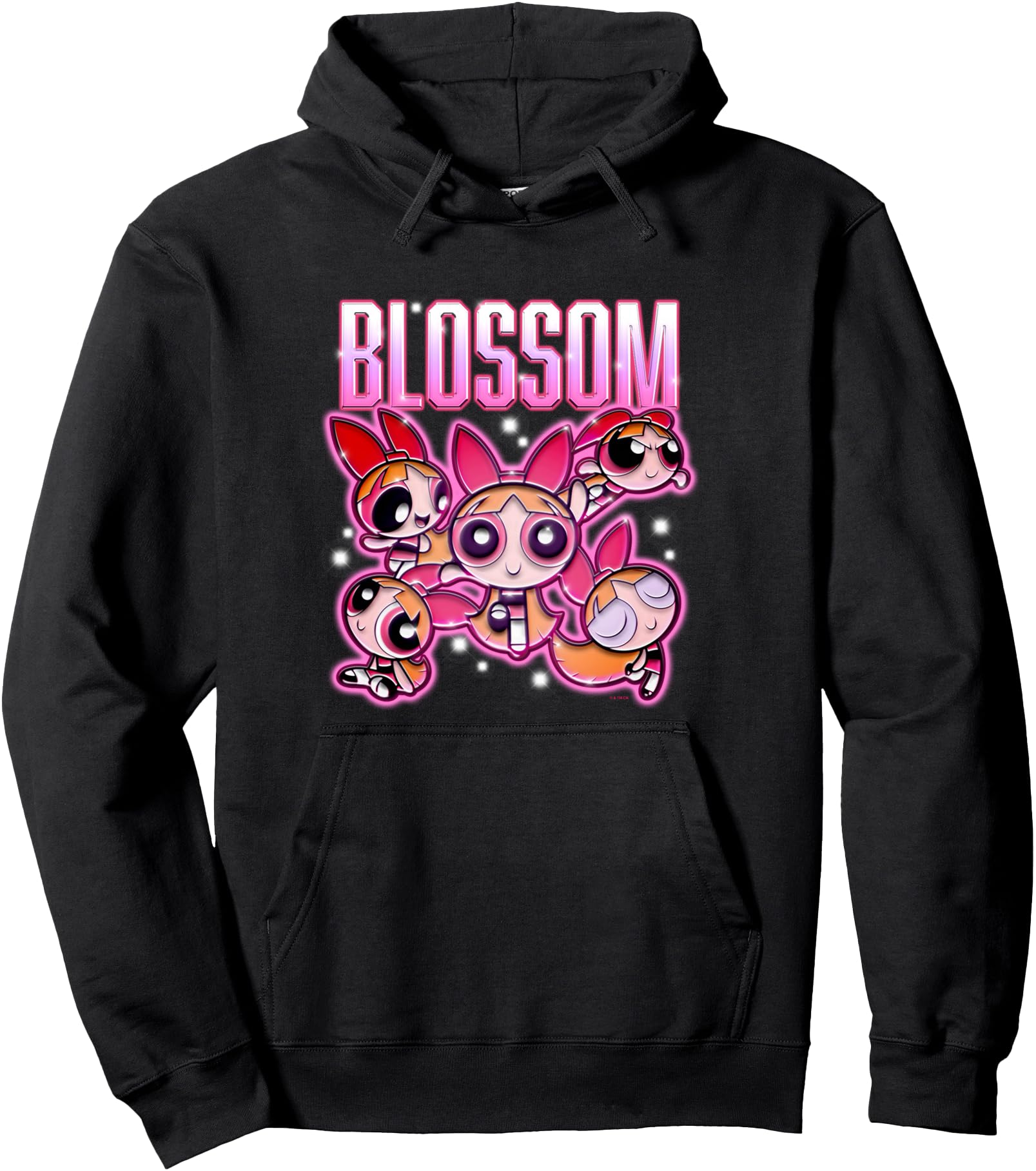 Original Powerpuff Blossom Chrome Sweatshirt - Trendy Graphic for Adults - T-Shirt, Sweatshirt, Hoodie