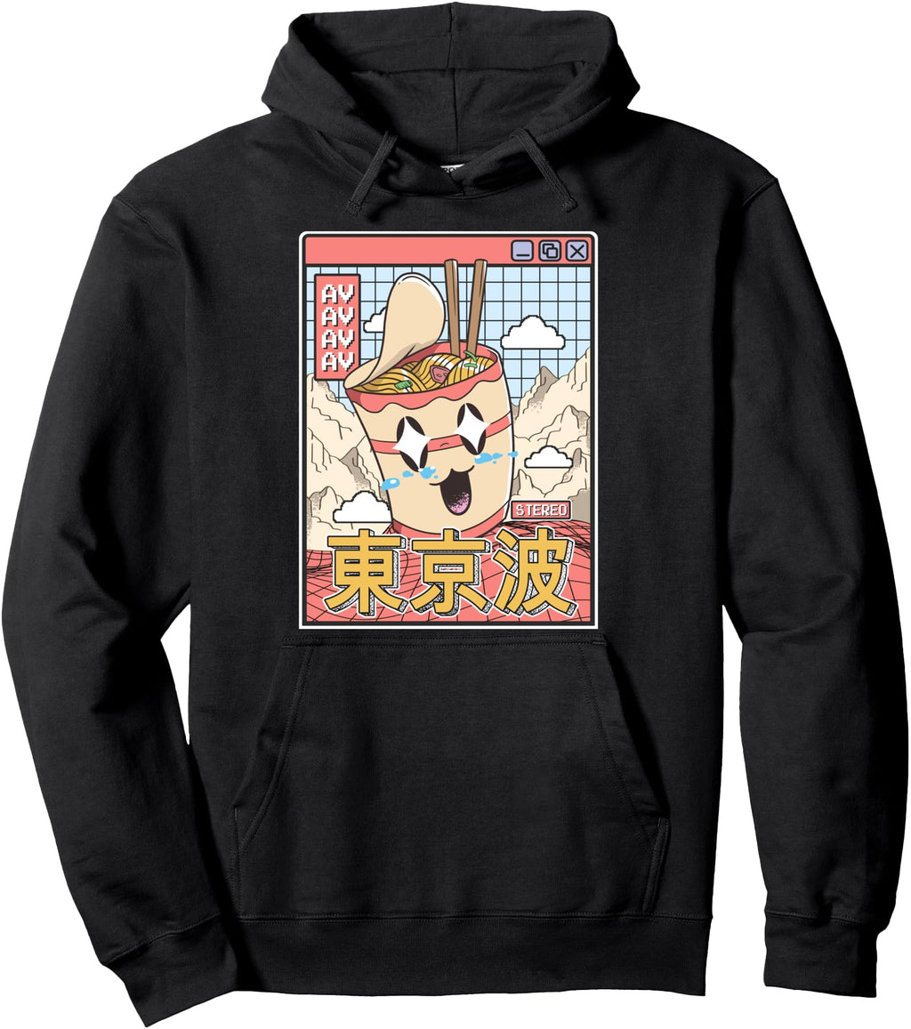 Instant Ramen Noodles Cup Japanese Hoodie - Aesthetic Graphic Men Women - T-Shirt, Sweatshirt, Hoodie