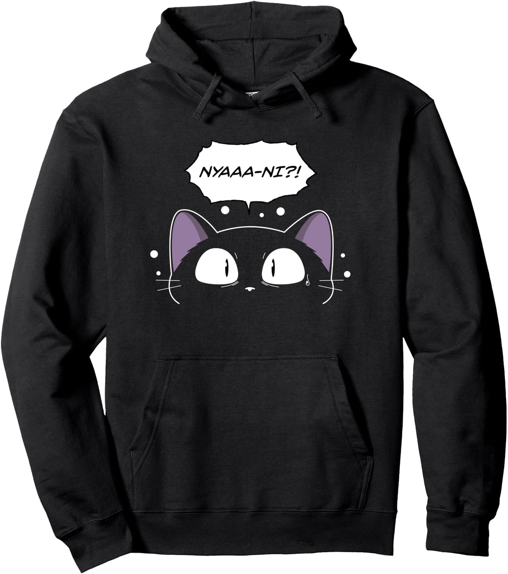 Original Nyaaa Ni Kawaii Neko Cat Hoodie - Casual Everyday Wear for Adults - T-Shirt, Sweatshirt, Hoodie