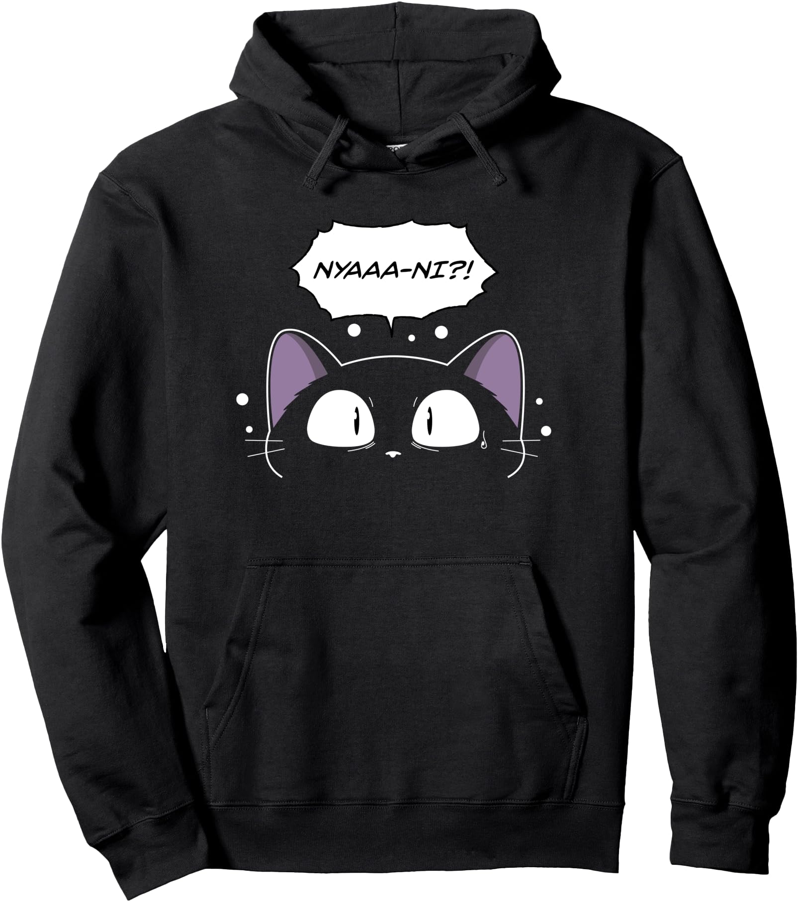 Original Nyaaa Ni Kawaii Neko Cat Hoodie - Casual Everyday Wear for Adults - T-Shirt, Sweatshirt, Hoodie