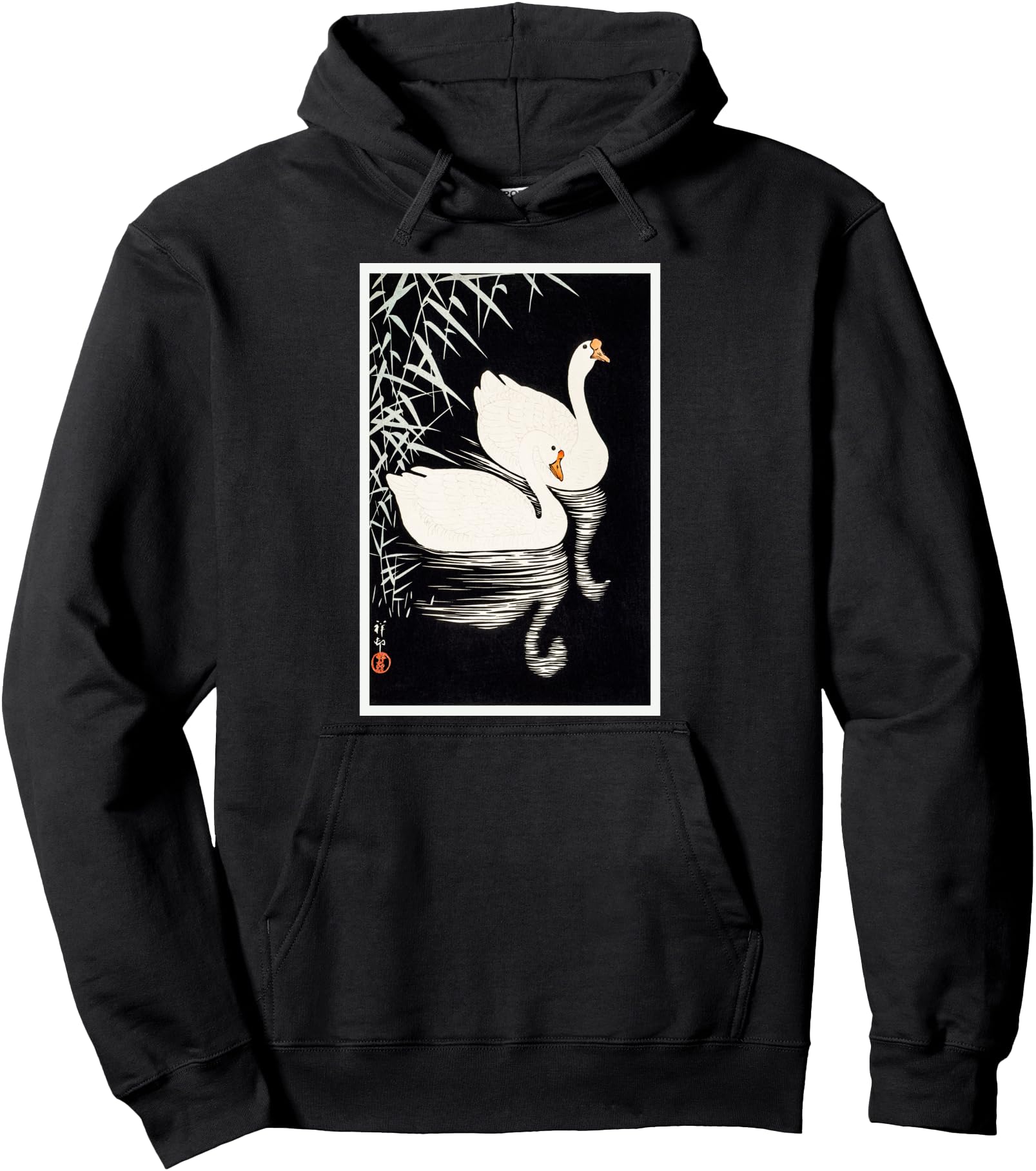 White Chinese Geese Birds Ohara Koson T-Shirt - Novelty Apparel Men Women - T-Shirt, Sweatshirt, Hoodie
