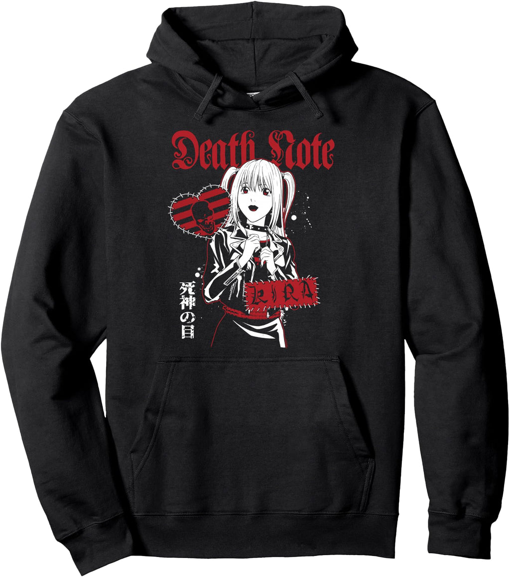 Death Note Misa Punk Patches Collage Hoodie - Fun Novelty Design Unisex - T-Shirt, Sweatshirt, Hoodie