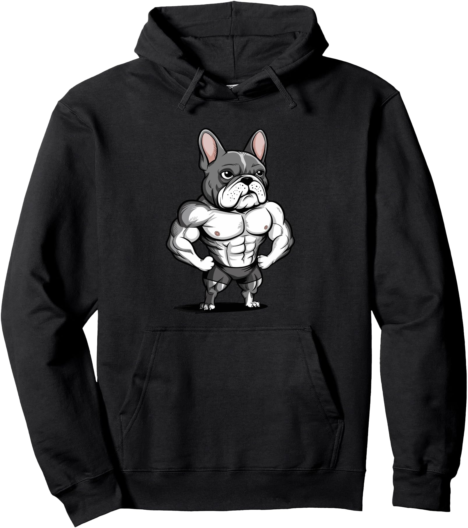 French Bulldog Bodybuilder Frenchie T-Shirt - Trendy Graphic for Adults - T-Shirt, Sweatshirt, Hoodie
