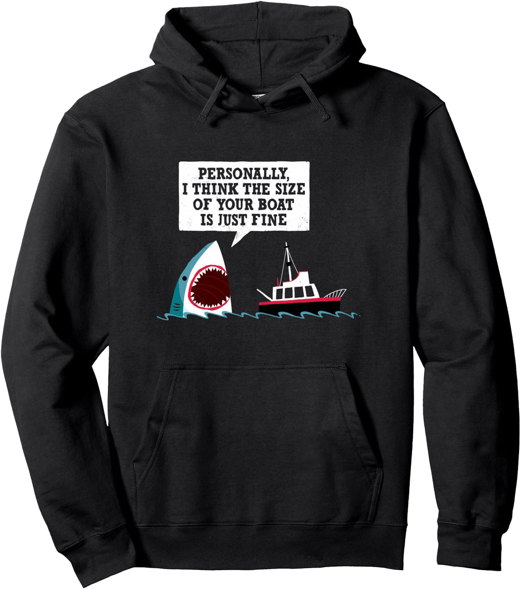 Handcrafted Shark Movie Polite Shark Hoodie - Novelty Apparel Unisex - T-Shirt, Sweatshirt, Hoodie