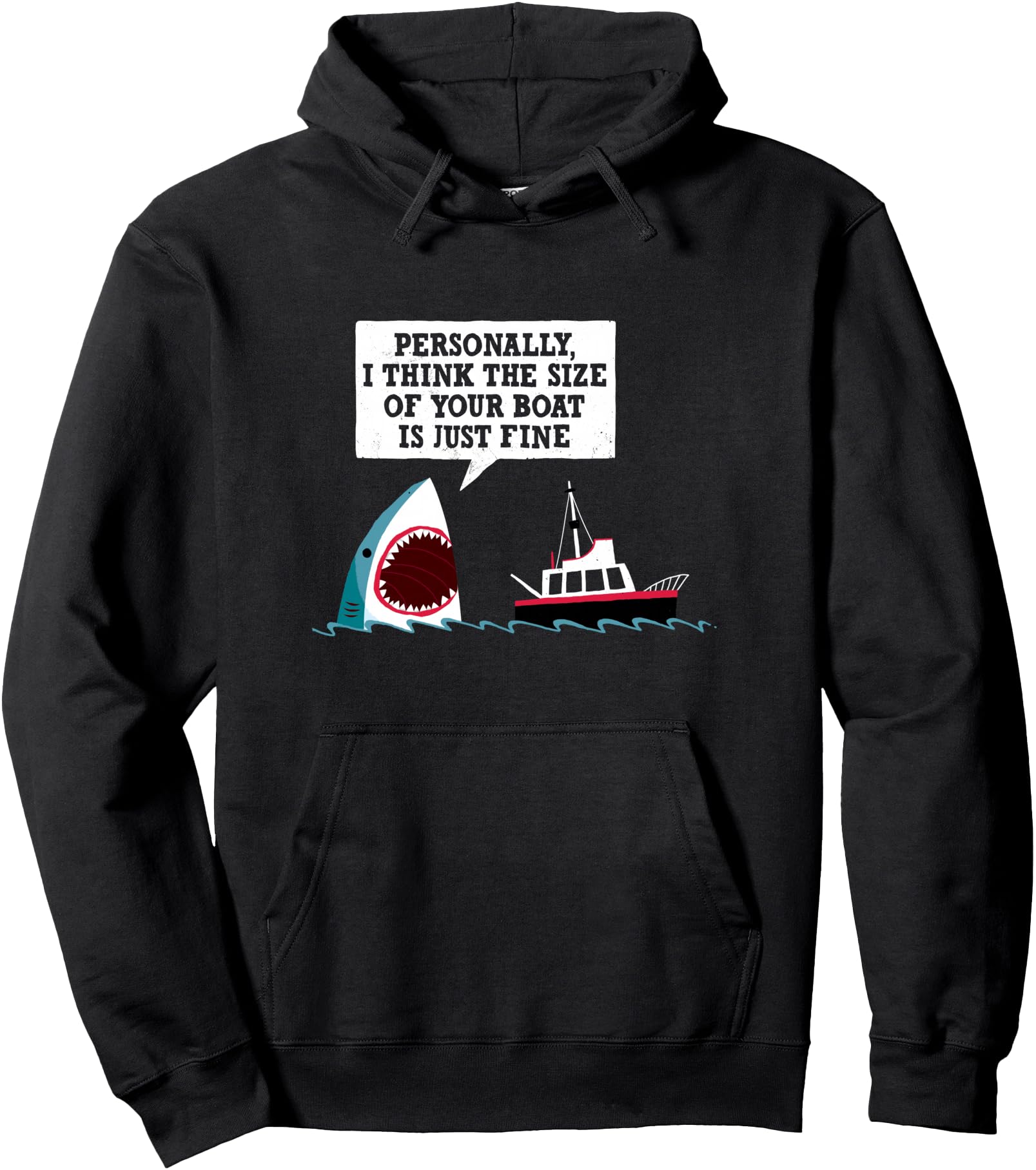 Handcrafted Shark Movie Polite Shark Hoodie - Novelty Apparel Unisex - T-Shirt, Sweatshirt, Hoodie