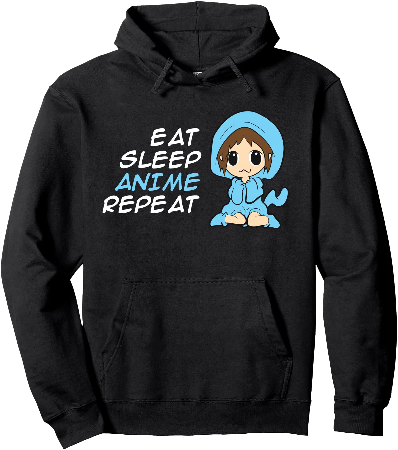 Eat Sleep Anime Repeat Anime Rare Hoodie - Trendy Graphic for Adults - T-Shirt, Sweatshirt, Hoodie