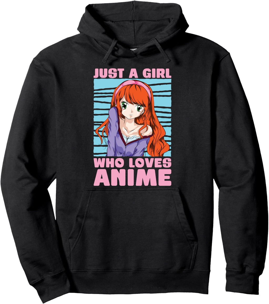 Authentic Kawaii Anime Just Who Loves Hoodie - Novelty Apparel Men Women - T-Shirt, Sweatshirt, Hoodie