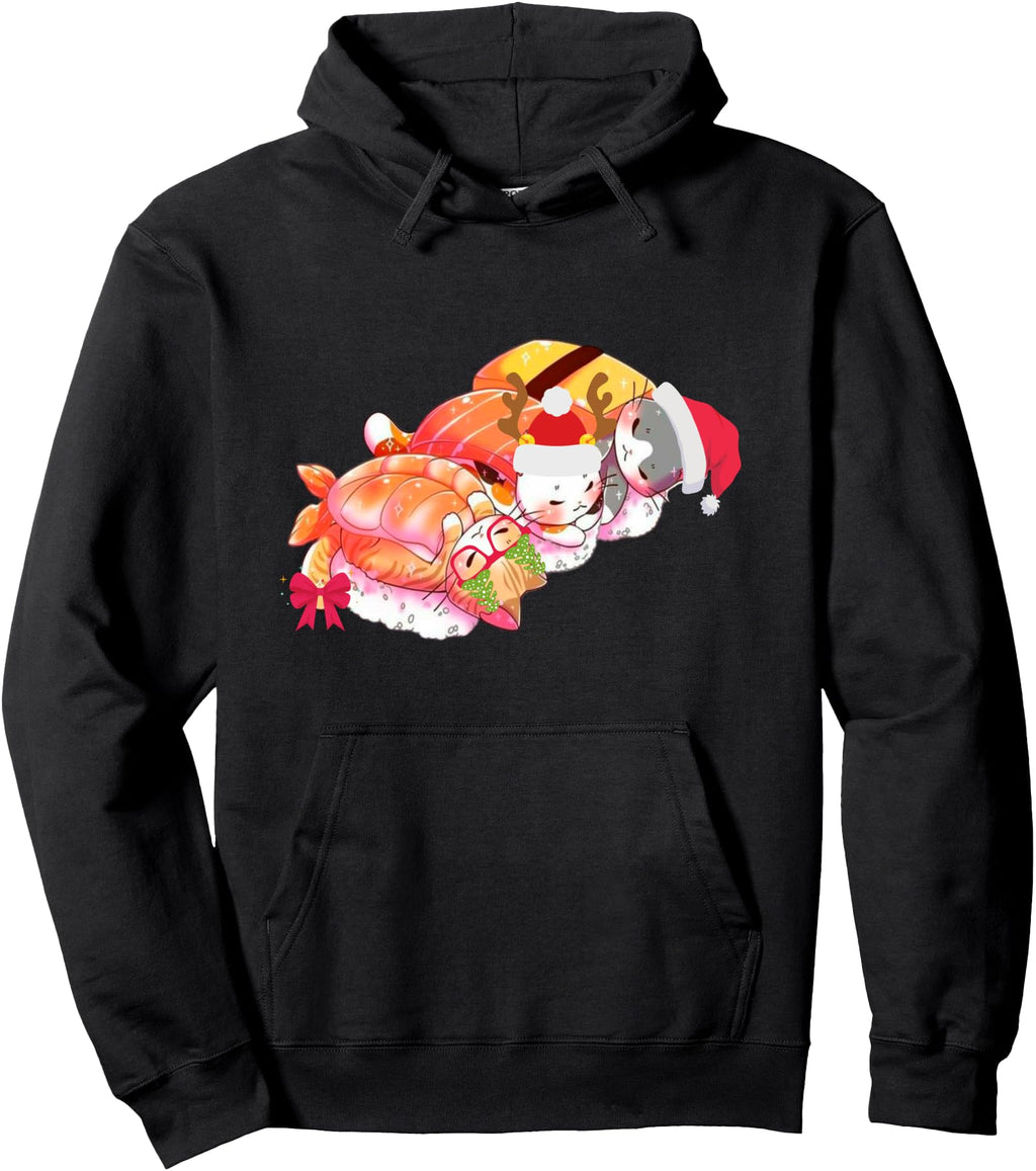Exclusive Kawaii Cats Sushi Sweatshirt - Casual Everyday Wear Men Women - T-Shirt, Sweatshirt, Hoodie