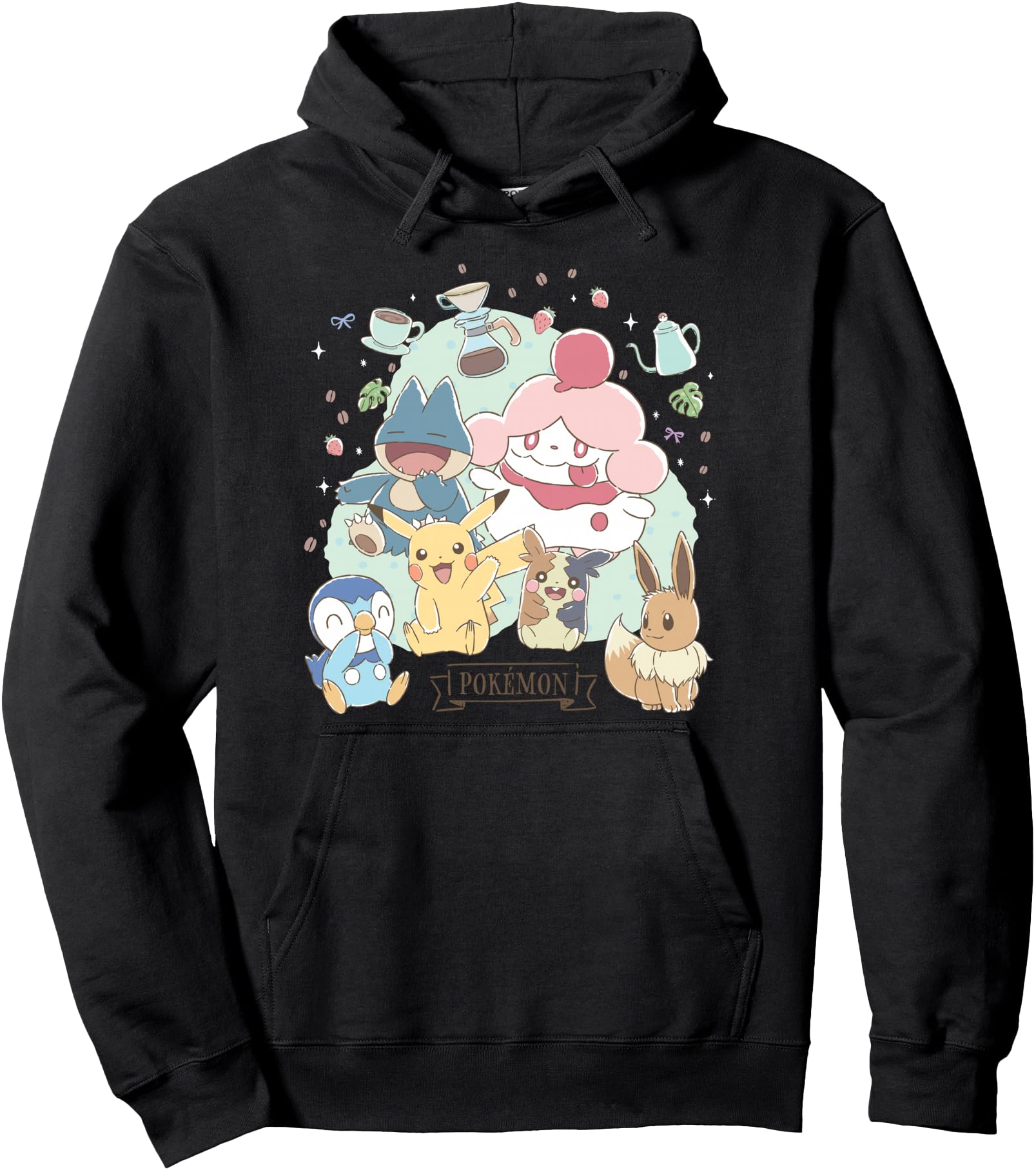 Original Pok Mon Cafe Pika Sweatshirt - Casual Everyday Wear Men Women - T-Shirt, Sweatshirt, Hoodie