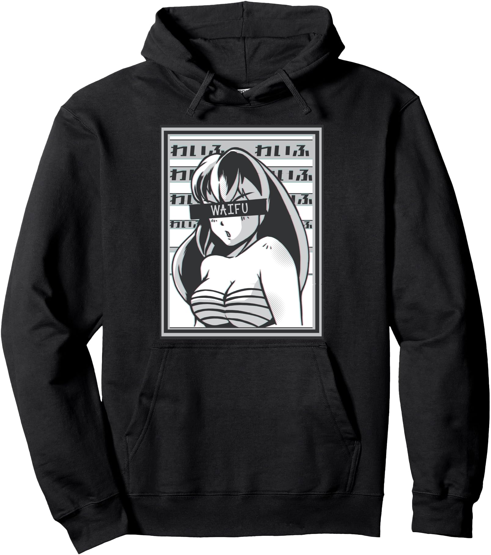 Original Anime Waifu Material Hoodie - Aesthetic Graphic for Adults - T-Shirt, Sweatshirt, Hoodie