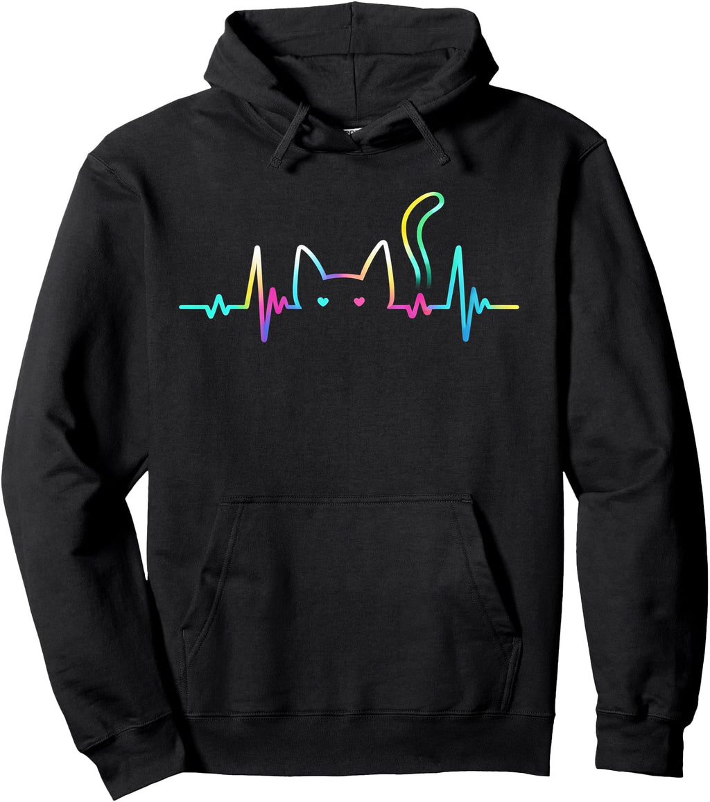Exclusive Cat Heartbeat Simple And Trendy T-Shirt - Unique Graphic Unisex - T-Shirt, Sweatshirt, Hoodie