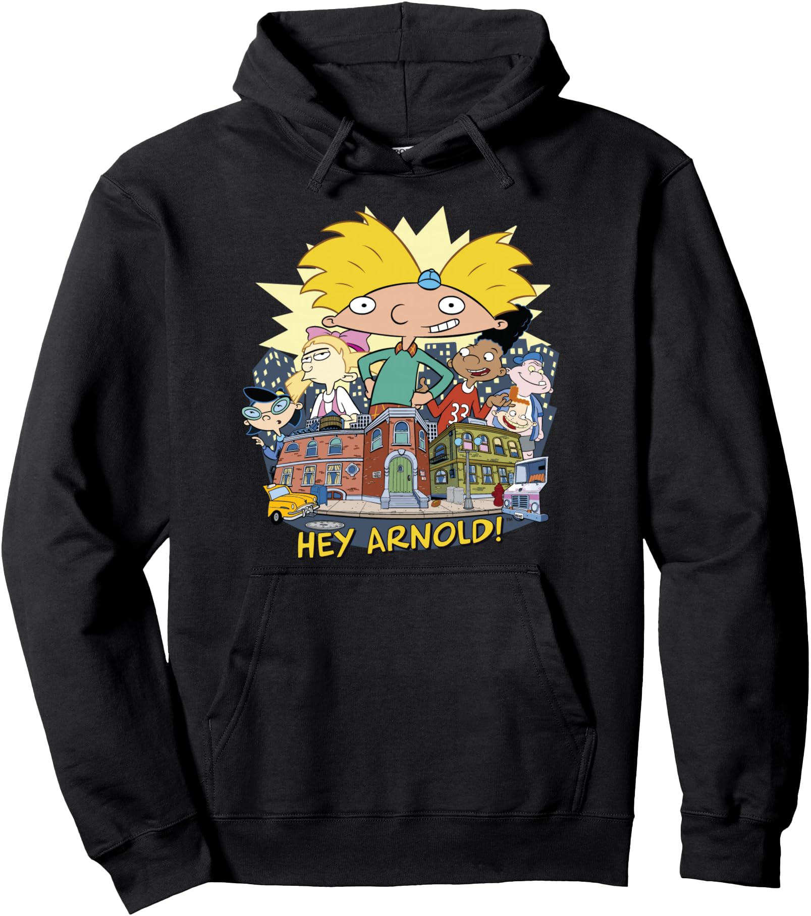 Handcrafted Hey Arnold Neighborhood T-Shirt - Aesthetic Graphic for Adults - T-Shirt, Sweatshirt, Hoodie