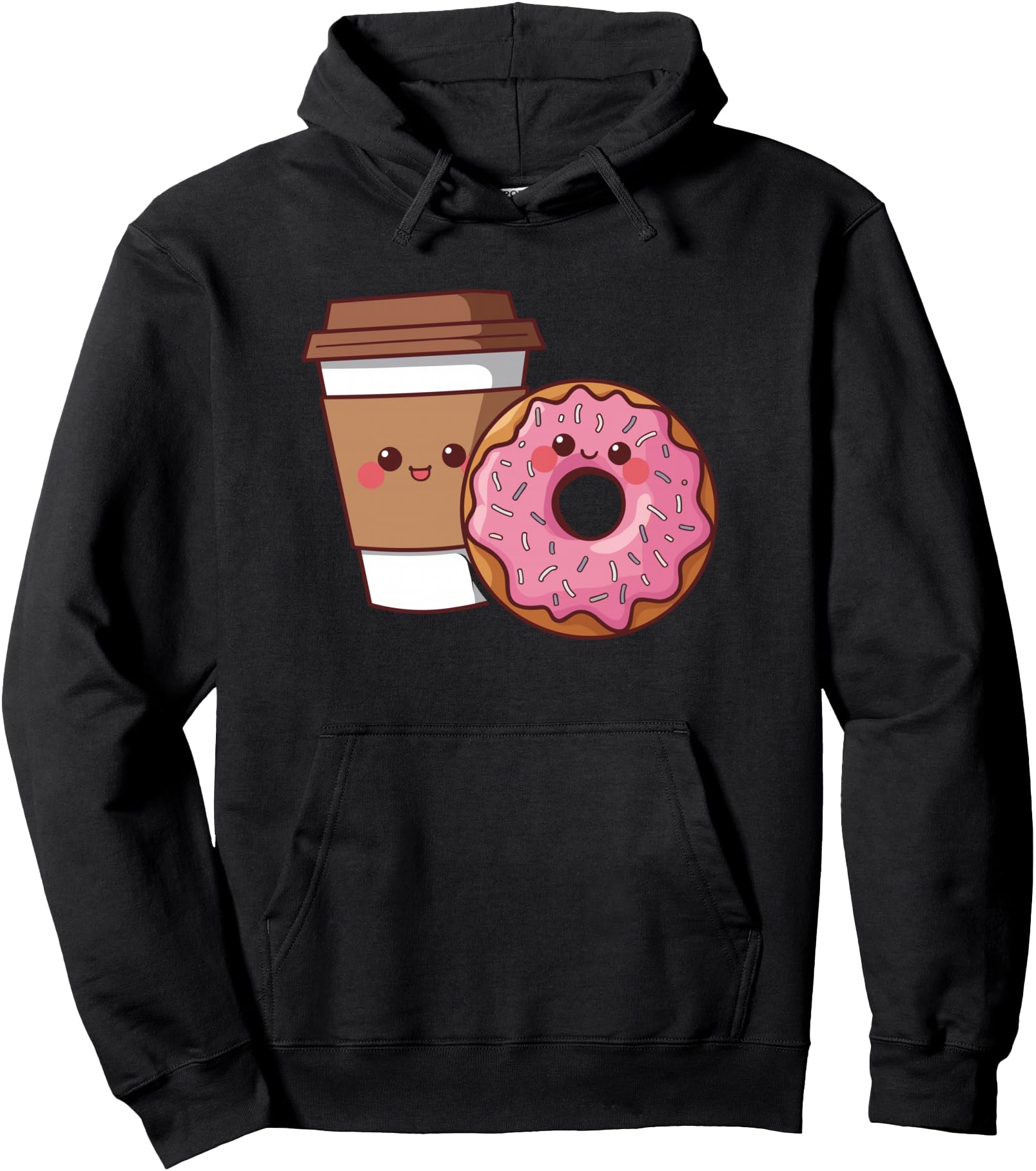 Coffee And Donut T-Shirt - Minimalist Print for Adults - T-Shirt, Sweatshirt, Hoodie
