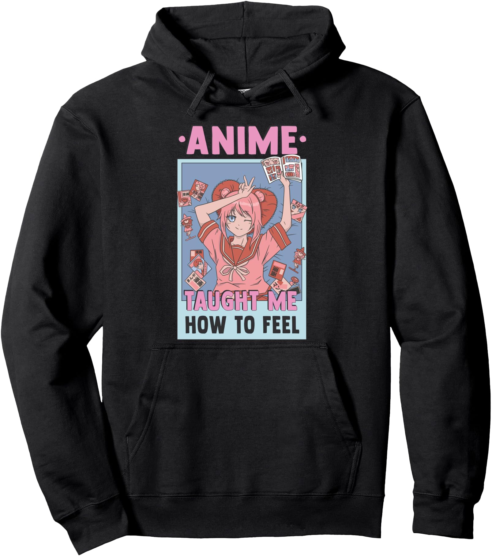 Anime Taught Me How To Feel T-Shirt - Casual Everyday Wear for Adults - T-Shirt, Sweatshirt, Hoodie