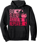 Original Eat Sleep Anime Repeat Anime T-Shirt - Graphic Print for Adults - T-Shirt, Sweatshirt, Hoodie
