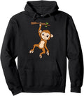Authentic Monkey Hanging Branch Ape Hoodie - Trendy Graphic for Adults - T-Shirt, Sweatshirt, Hoodie