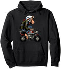 Original Monkey Bike Cartoon T-Shirt - Minimalist Print for Adults - T-Shirt, Sweatshirt, Hoodie