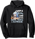 Exclusive Just Who Loves Anime Ramen Sweatshirt - Aesthetic Graphic Unisex - T-Shirt, Sweatshirt, Hoodie