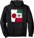 Authentic Japan Mexico Half Flag Japanese Hoodie - Streetwear Style Unisex - T-Shirt, Sweatshirt, Hoodie