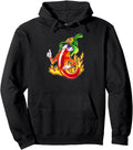 Spicy Firefighter Chili Cartoon Fire Sweatshirt - Graphic Print for Adults - T-Shirt, Sweatshirt, Hoodie