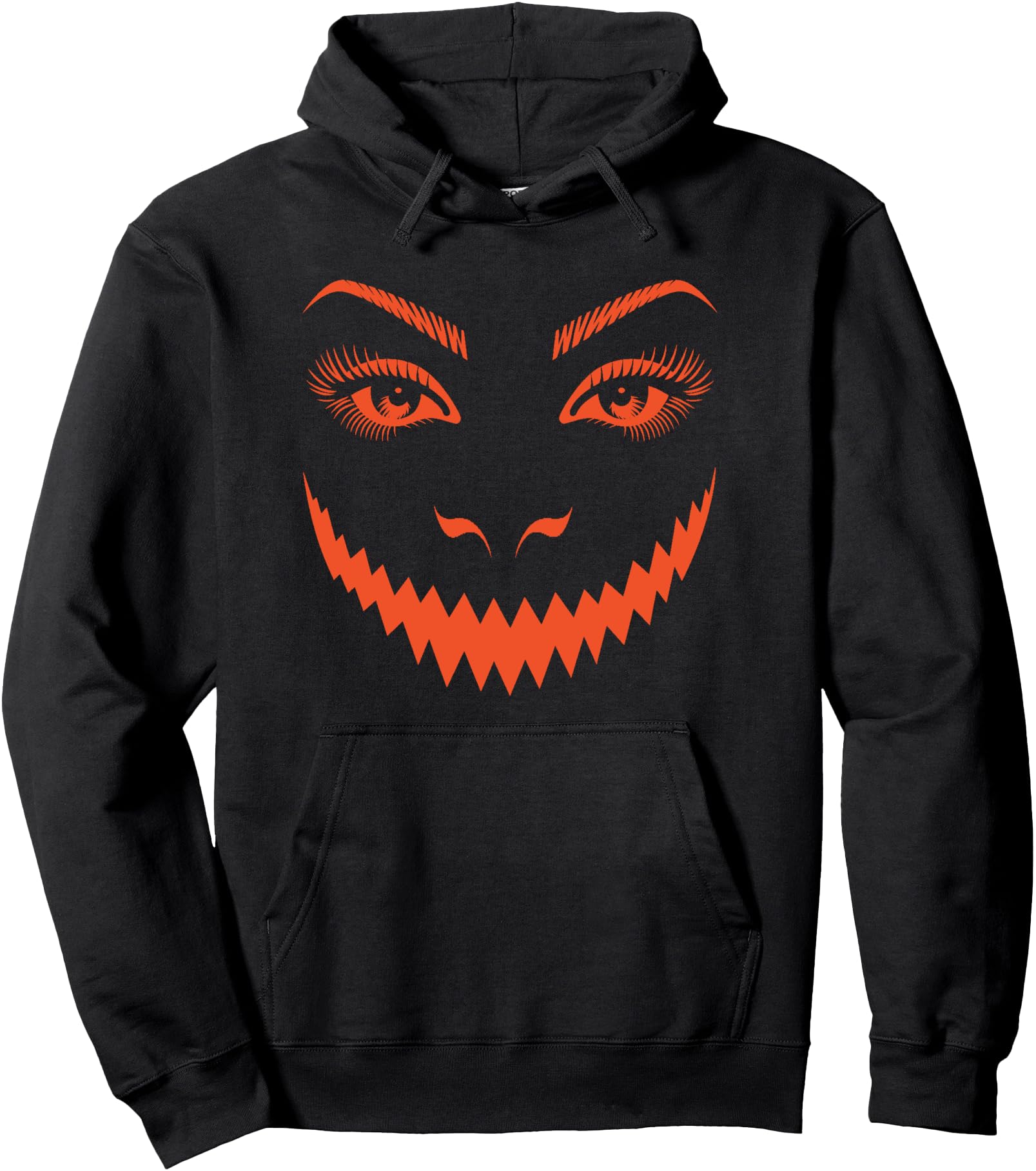 Orange Hallowen Jack O Lantern Face Sweatshirt - Trendy Graphic Unisex - T-Shirt, Sweatshirt, Hoodie
