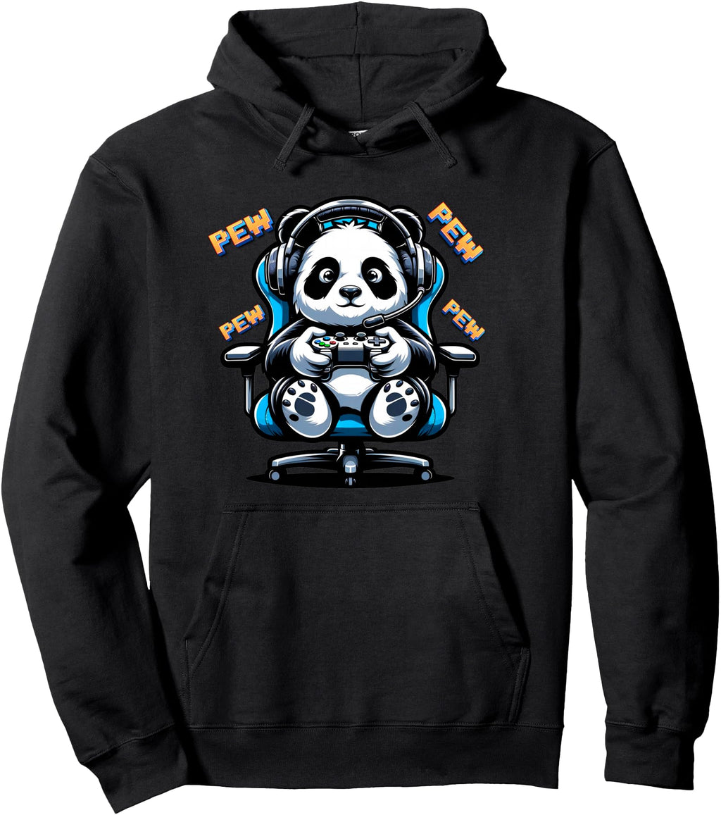 Gaming Panda Pew Video Game T-Shirt - Streetwear Style for Adults - T-Shirt, Sweatshirt, Hoodie