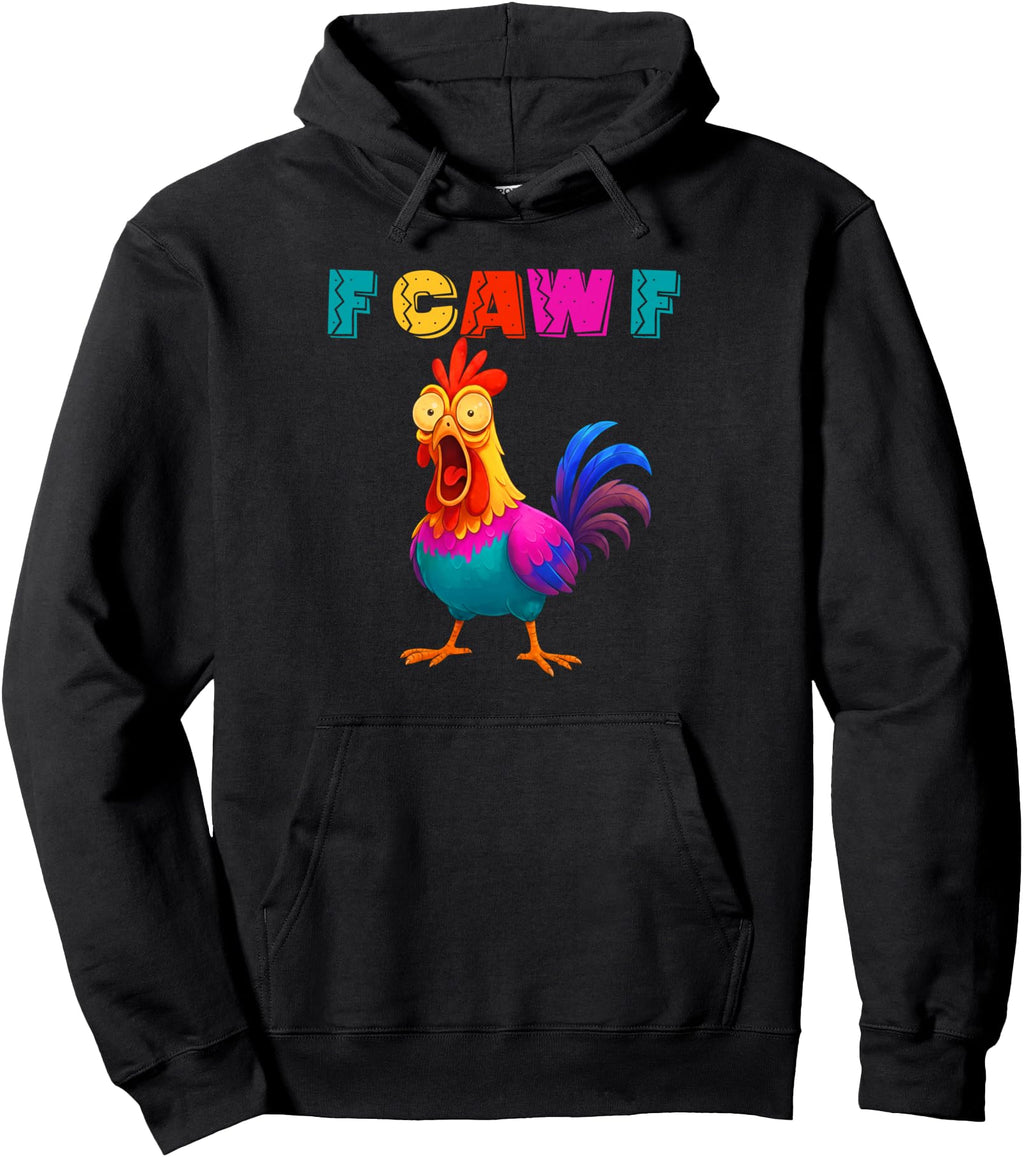 Handcrafted F Caw F Chicken Colorful F T-Shirt - Unique Graphic for Adults - T-Shirt, Sweatshirt, Hoodie