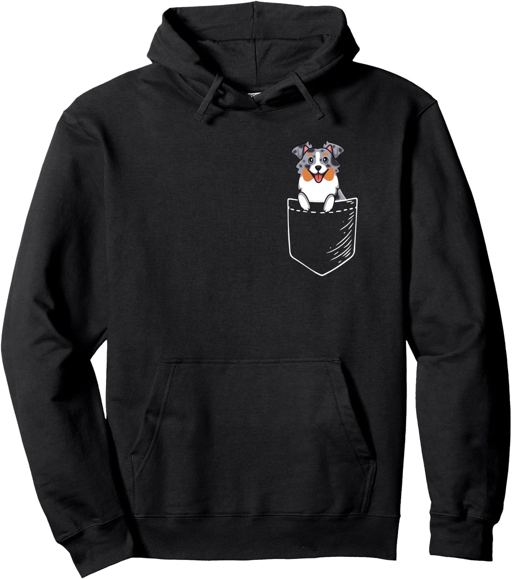 Original Cartoon Pocket Blue Merle T-Shirt - Novelty Apparel Unisex - T-Shirt, Sweatshirt, Hoodie