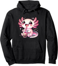 Authentic Axolotl Kawaii Anime Boba Tea T-Shirt - Graphic Print for Adults - T-Shirt, Sweatshirt, Hoodie