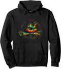 Peace Frog Tie Dye 1960S Hoodie - Custom Art Print for Adults - T-Shirt, Sweatshirt, Hoodie