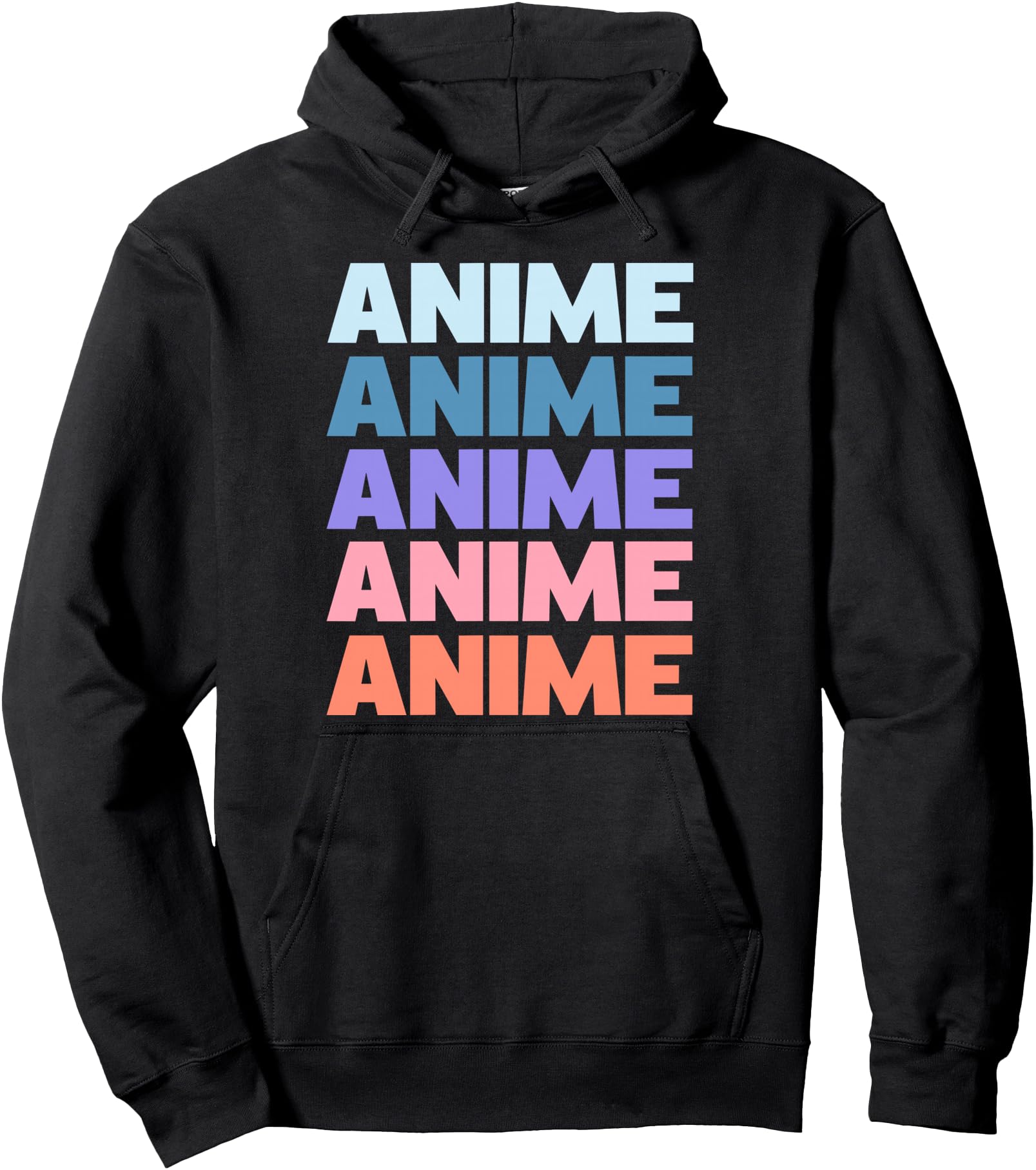 Authentic Modern Repeated Text Anime Artist Hoodie - Unique Graphic Unisex - T-Shirt, Sweatshirt, Hoodie