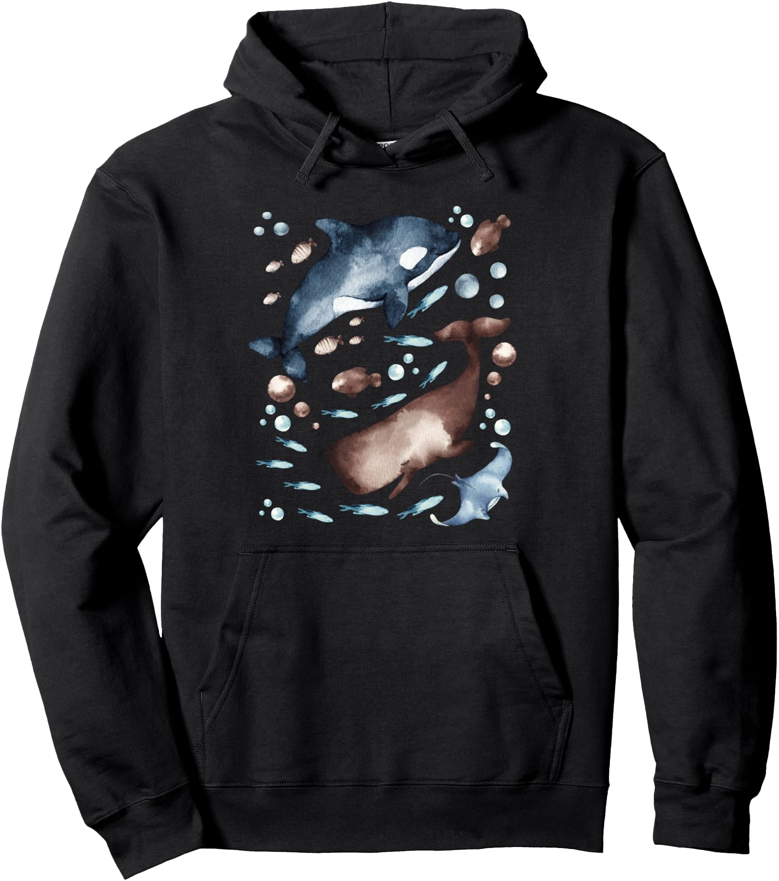 Exclusive Orca Whale Motif Ocean Fish T-Shirt - Custom Art Print Men Women - T-Shirt, Sweatshirt, Hoodie