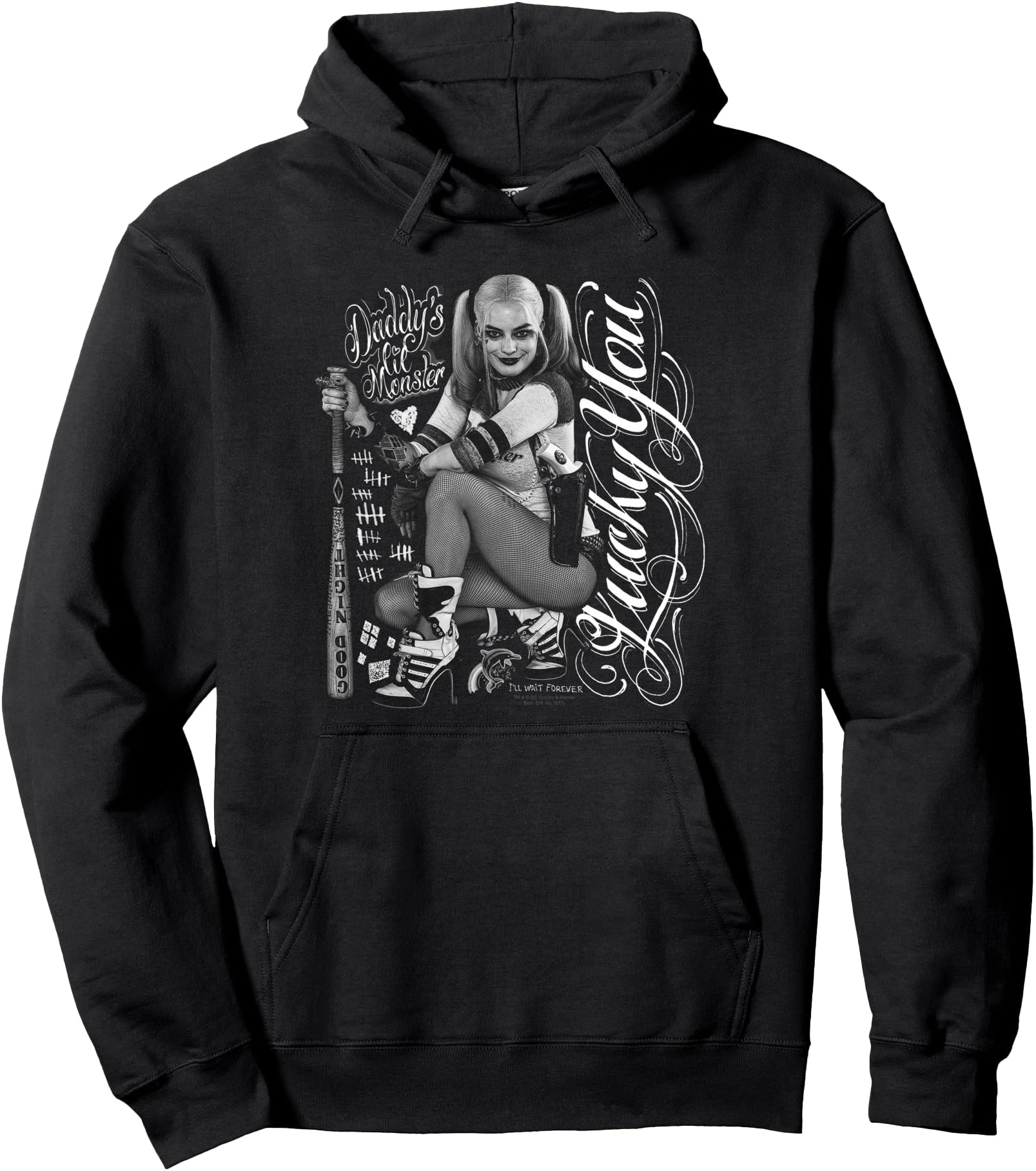 Authentic Suicide Squad Harley Quinn Lucky T-Shirt - Unique Graphic Unisex - T-Shirt, Sweatshirt, Hoodie