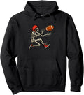 Halloween Football Skeleton Catching Sweatshirt - Trendy Graphic Men Women - T-Shirt, Sweatshirt, Hoodie