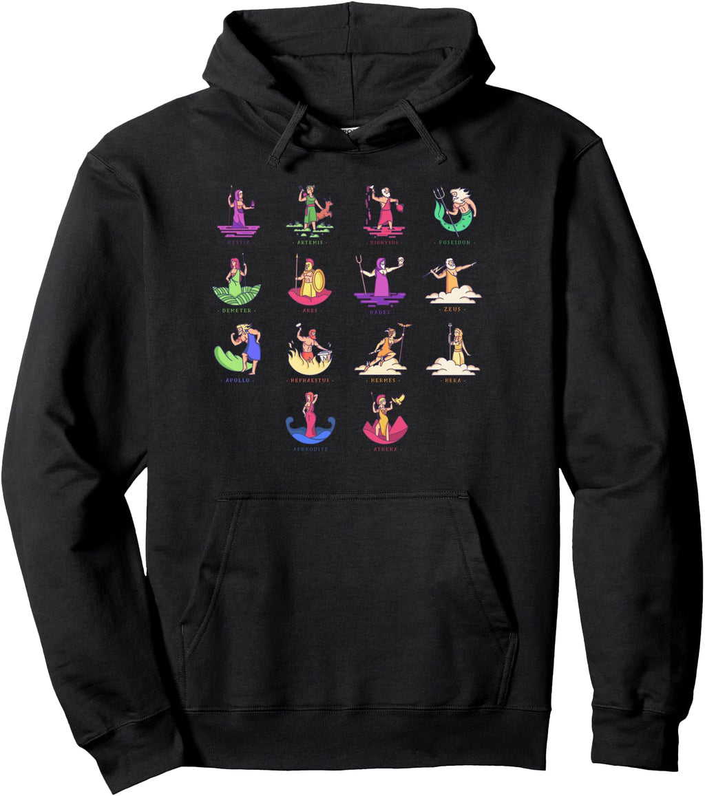 Authentic Greek Mythology Gods Sweatshirt - Minimalist Print Men Women - T-Shirt, Sweatshirt, Hoodie