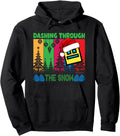 Authentic Geometry Dashing Through Snow Hoodie - Trendy Graphic Unisex - T-Shirt, Sweatshirt, Hoodie