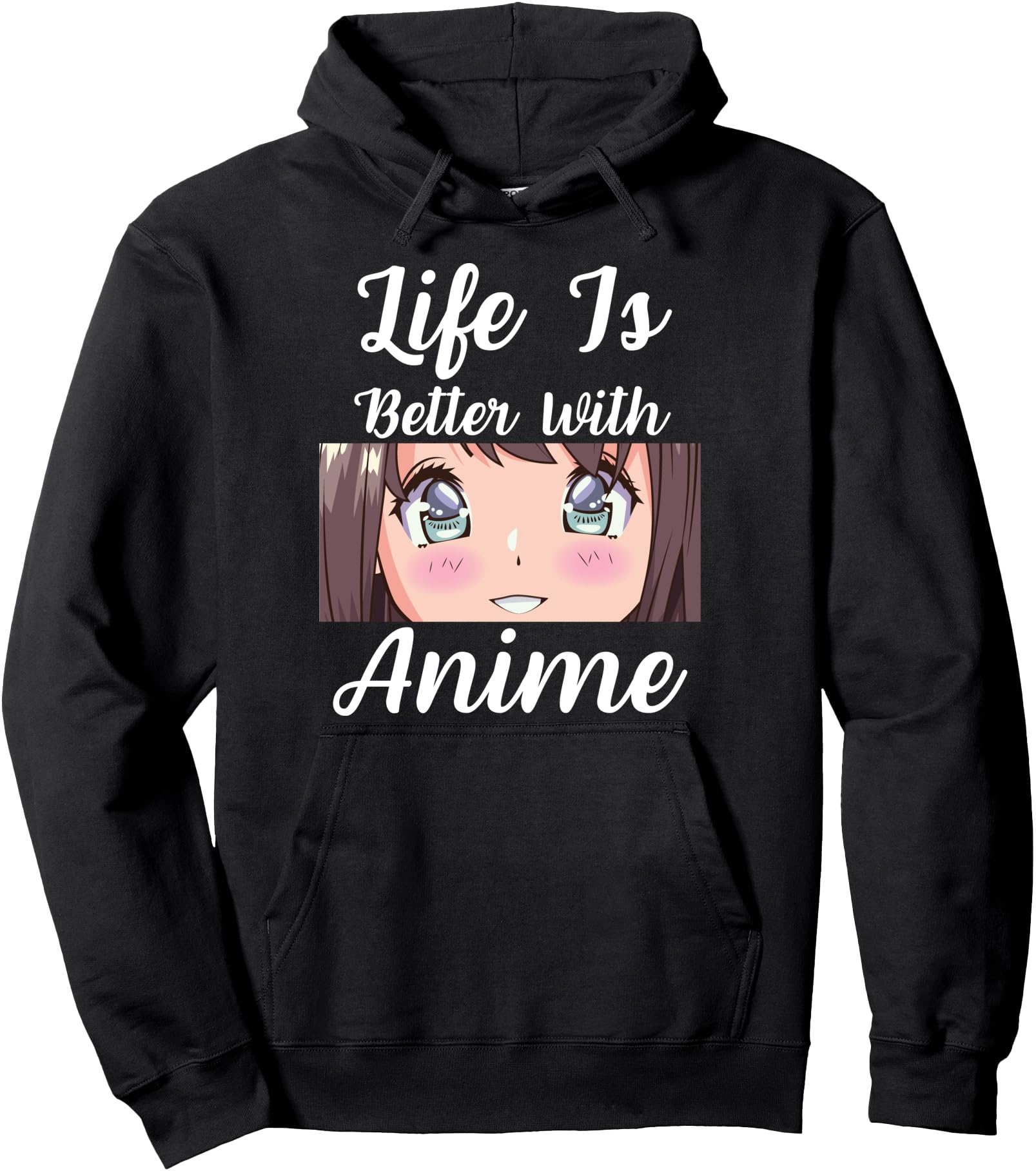 Teen Anime Weeb Life Is Better T-Shirt - Fun Novelty Design for Adults - T-Shirt, Sweatshirt, Hoodie