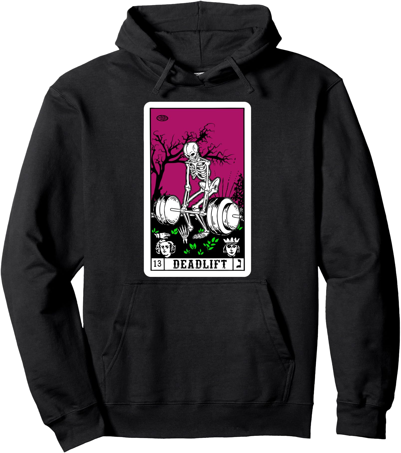 Authentic Death Tarot Card Gym Hoodie - Unique Graphic for Adults - T-Shirt, Sweatshirt, Hoodie
