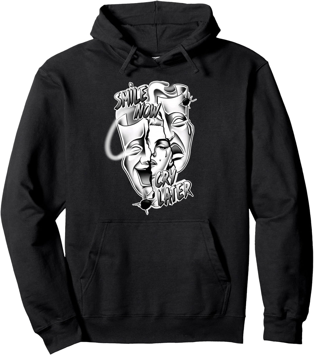 Smile Now Cry Later Pretty Chicano Sweatshirt - Graphic Print Unisex - T-Shirt, Sweatshirt, Hoodie