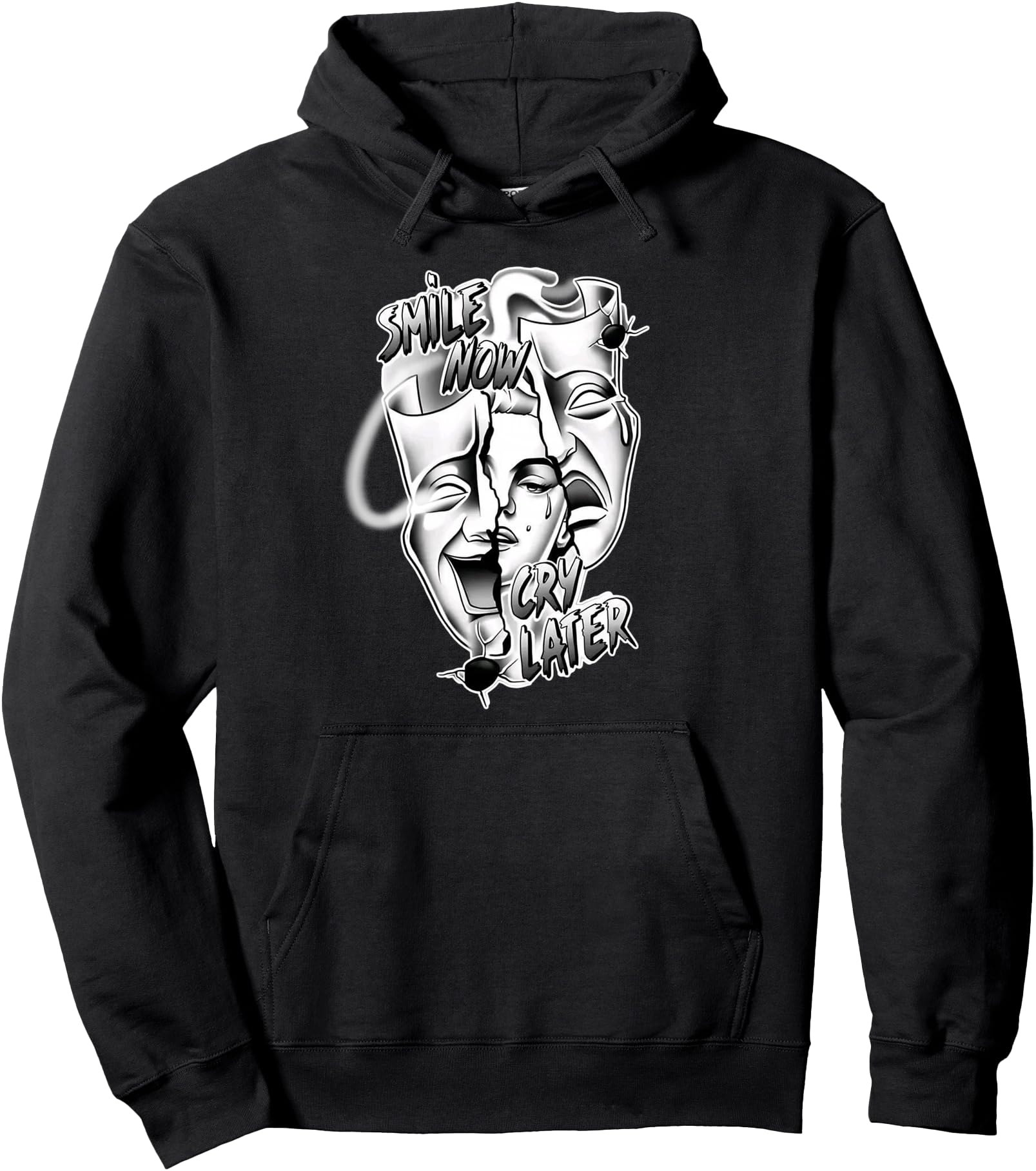 Smile Now Cry Later Pretty Chicano Sweatshirt - Graphic Print Unisex - T-Shirt, Sweatshirt, Hoodie