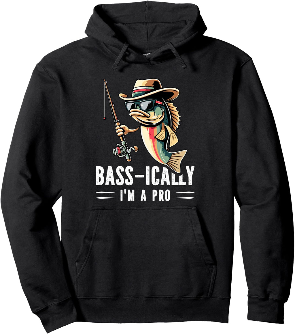 Handcrafted Bass Ically I M Pro Bass T-Shirt - Custom Art Print Unisex - T-Shirt, Sweatshirt, Hoodie