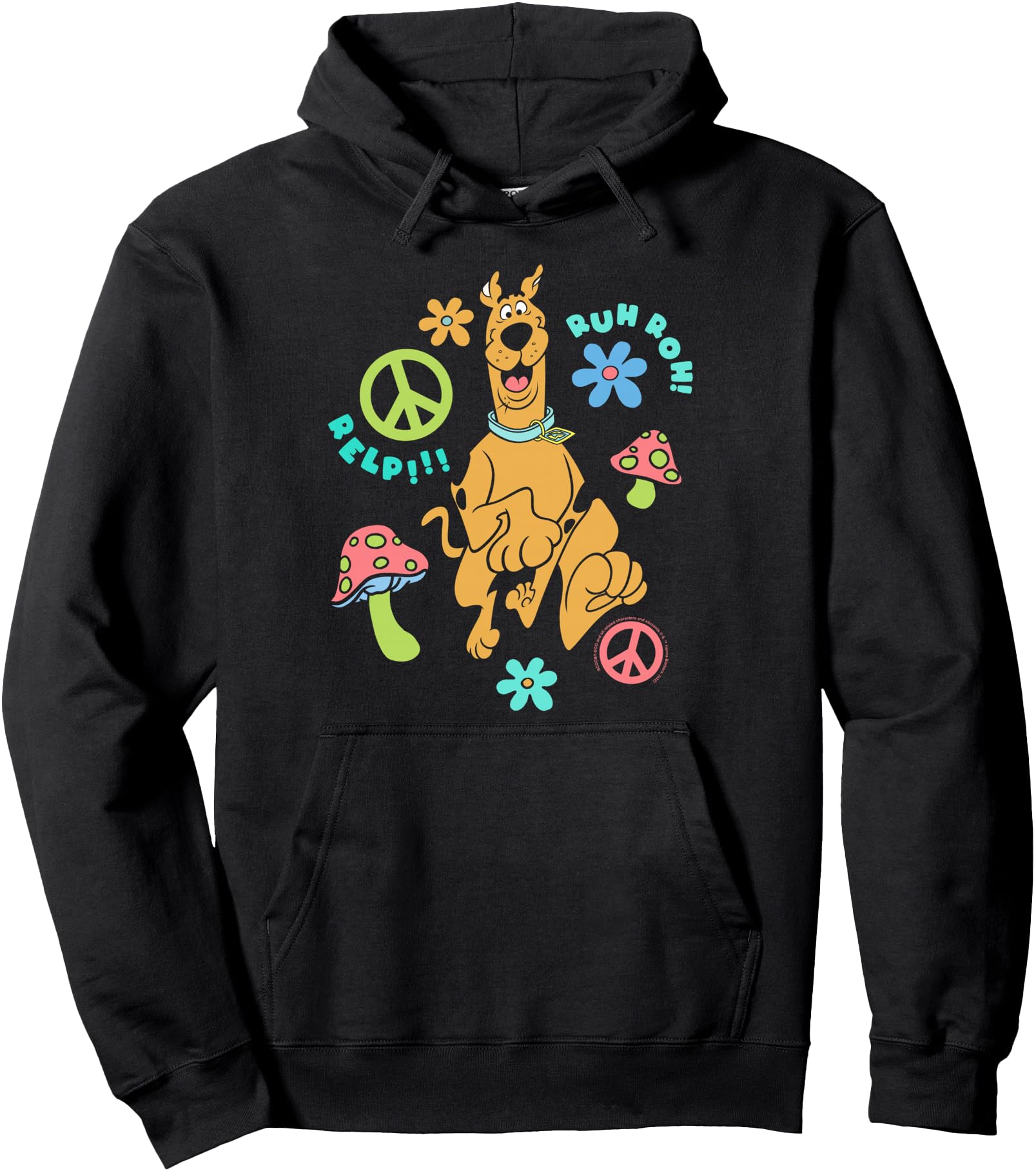 Scooby Doo Peace Signs Mushrooms T-Shirt - Casual Everyday Wear Men Women - T-Shirt, Sweatshirt, Hoodie
