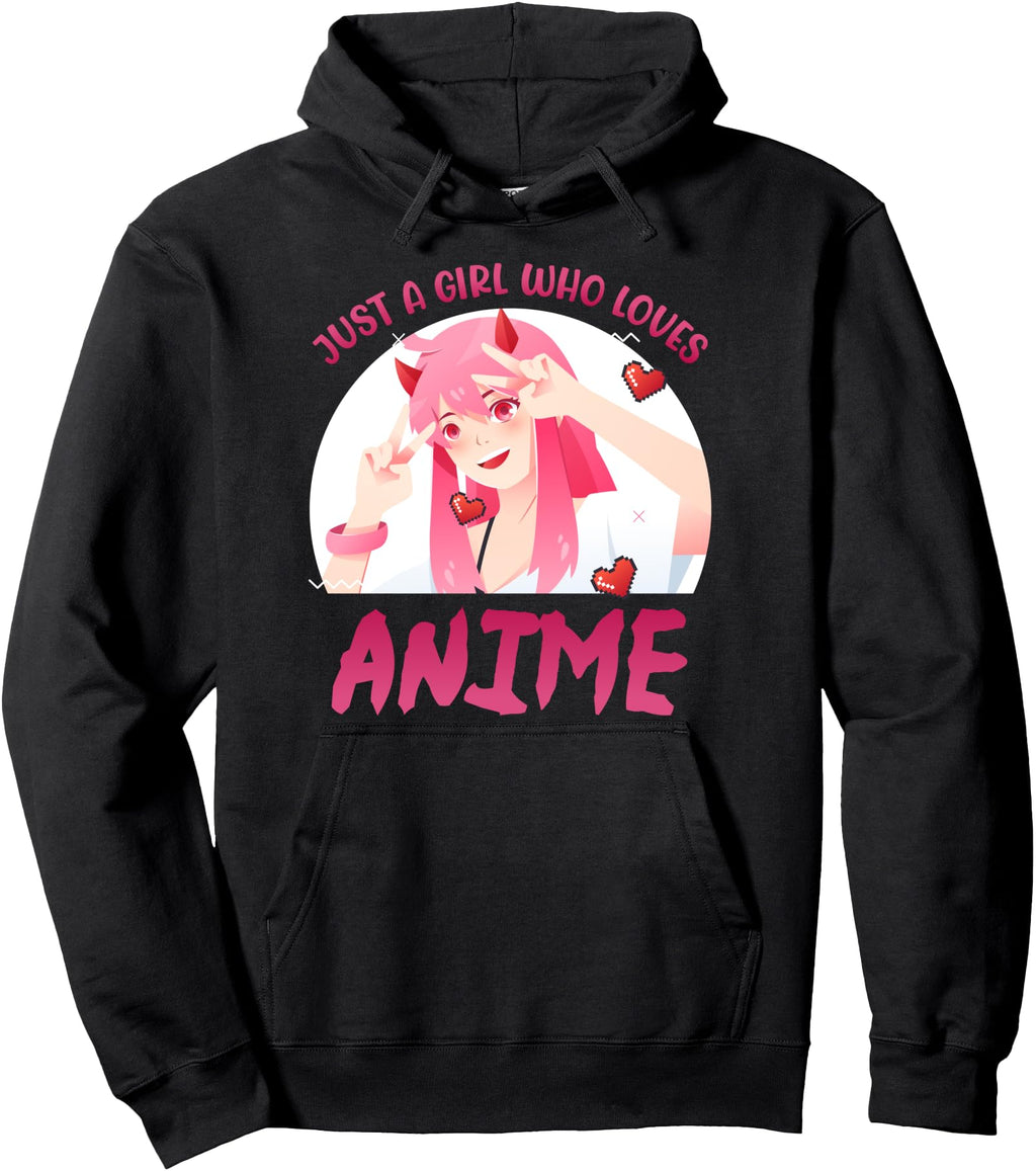 Handcrafted Anime Who Loves Anime Rare Hoodie - Casual Everyday Wear Unisex - T-Shirt, Sweatshirt, Hoodie
