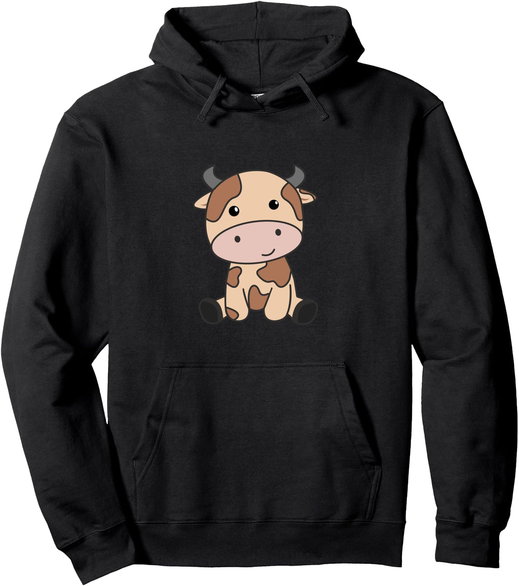 Kawaii Cow Japanese Chocolate Cows Artist Hoodie - Graphic Print for Adults - T-Shirt, Sweatshirt, Hoodie