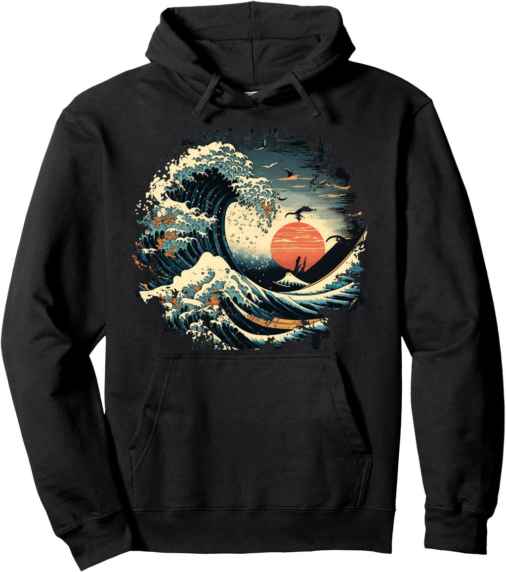 Exclusive Great Wave Off Kanagawa Sweatshirt - Unique Graphic Men Women - T-Shirt, Sweatshirt, Hoodie